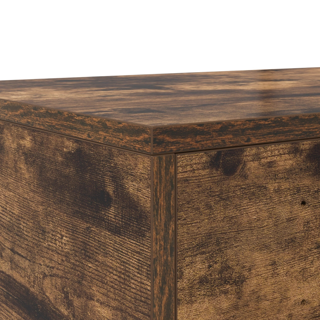 Cassetti per Letto  in Rovere Affumicato 100x36,5x16,5 cm in Legno Ingegnerizzato