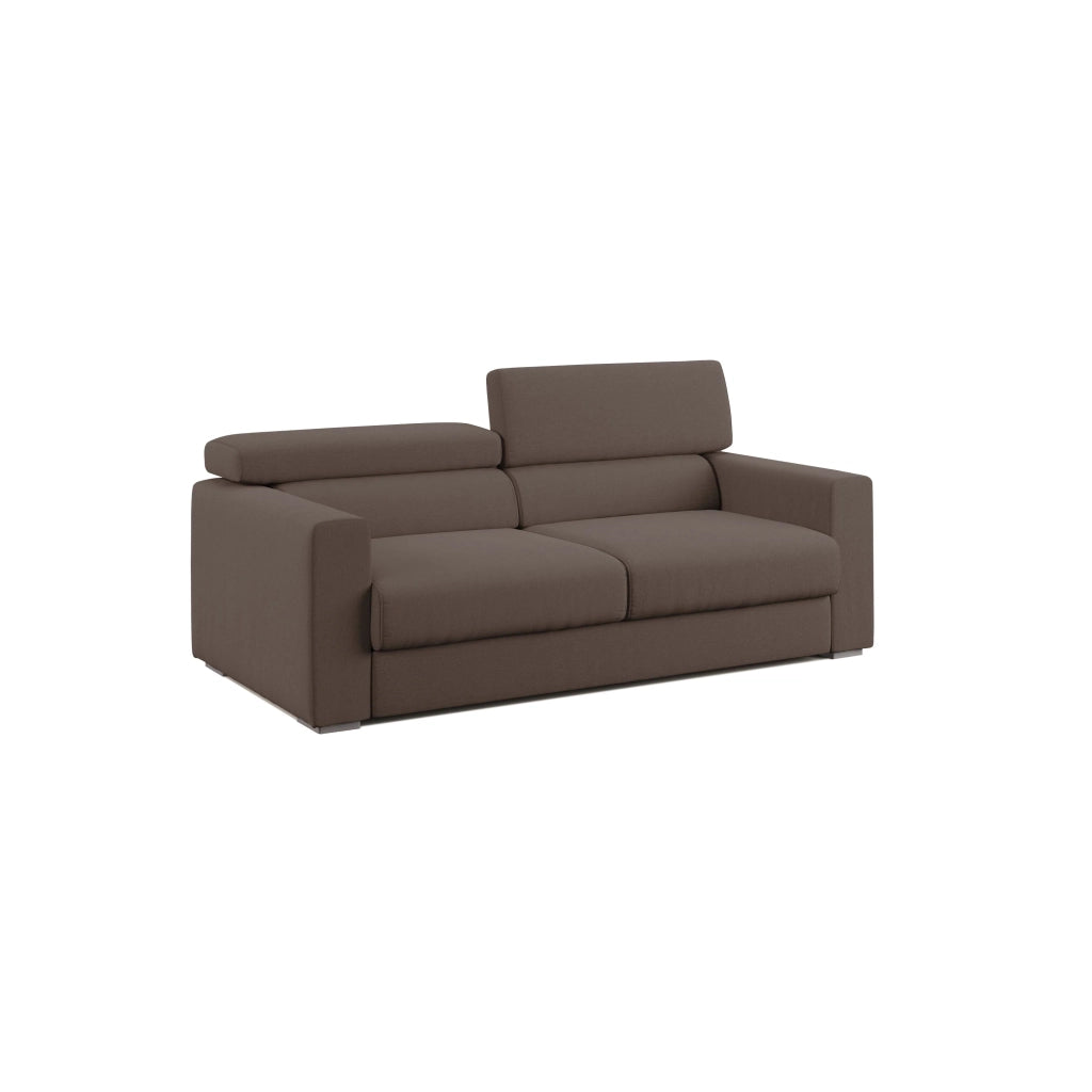 Dylan Divano con pouf estraibile 188 cm marrone