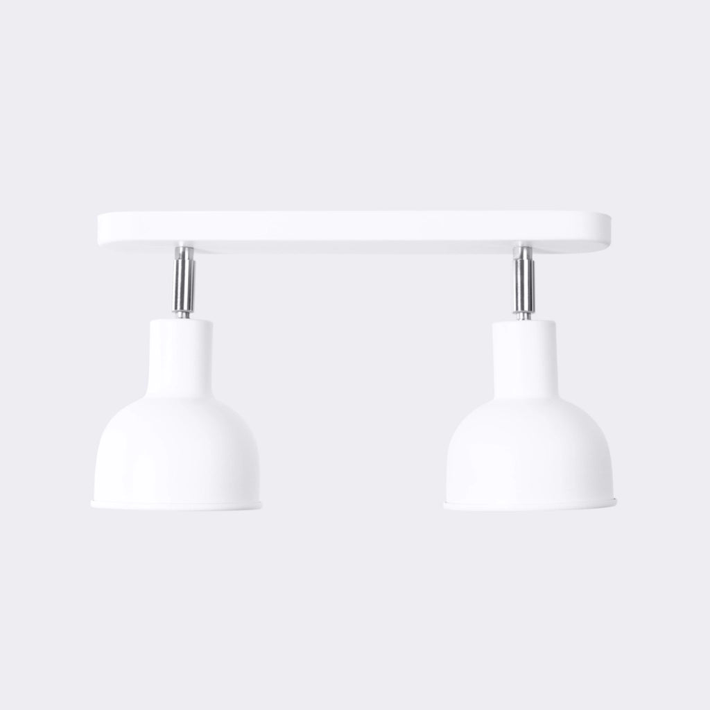 Faretto soffitto minimal doppio bianco 2xE27 Pure Lume