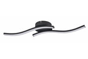 Plafoniera Reality Bradox nera LED 12W doppia onda