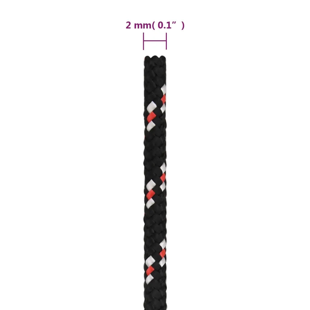 Corda per barca Nera 2 mm 500 m in Polipropilene 152321