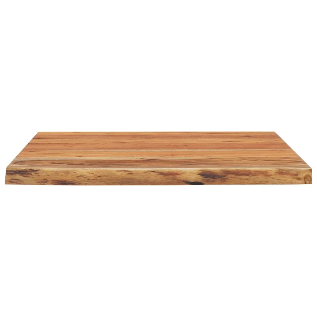 Mensola a Muro 40x40x2,5cm Quadrata Massello Acacia Bordi Vivi