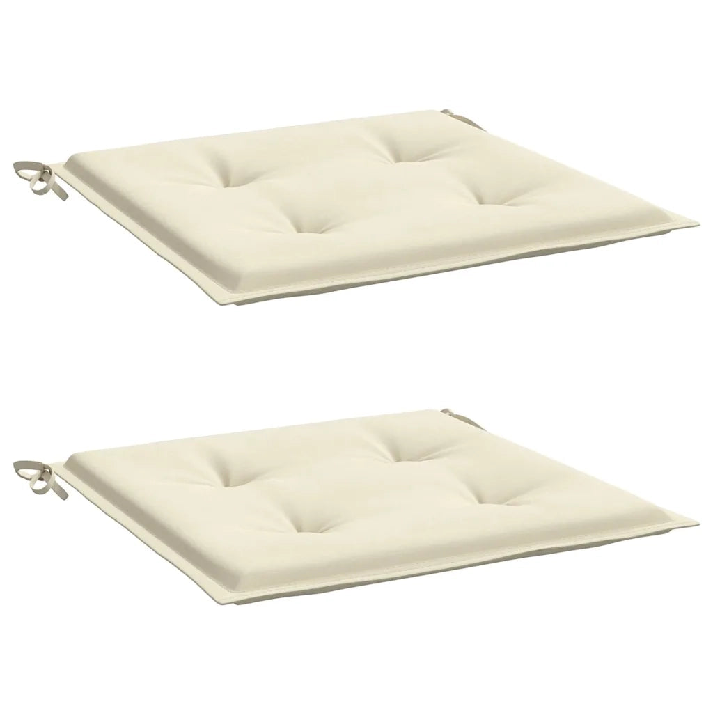 Cuscini per Sedia 2 pz Crema 40x40x4 cm in Tessuto Oxford 314006