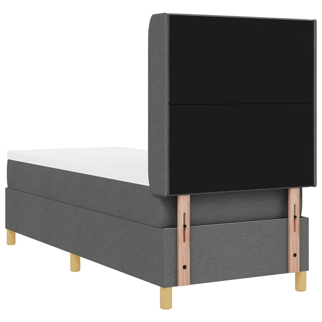 Letto a molle con strisce LED Grigio 80 x 200 cm Tessuto 3343722
