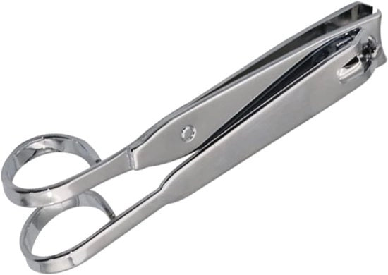 Nagelknipper professionale a stantuffo in acciaio di carbonio - Manico a forma di forbice - Trimming preciso, un buon aiuto per la cura delle unghie (set singolo)