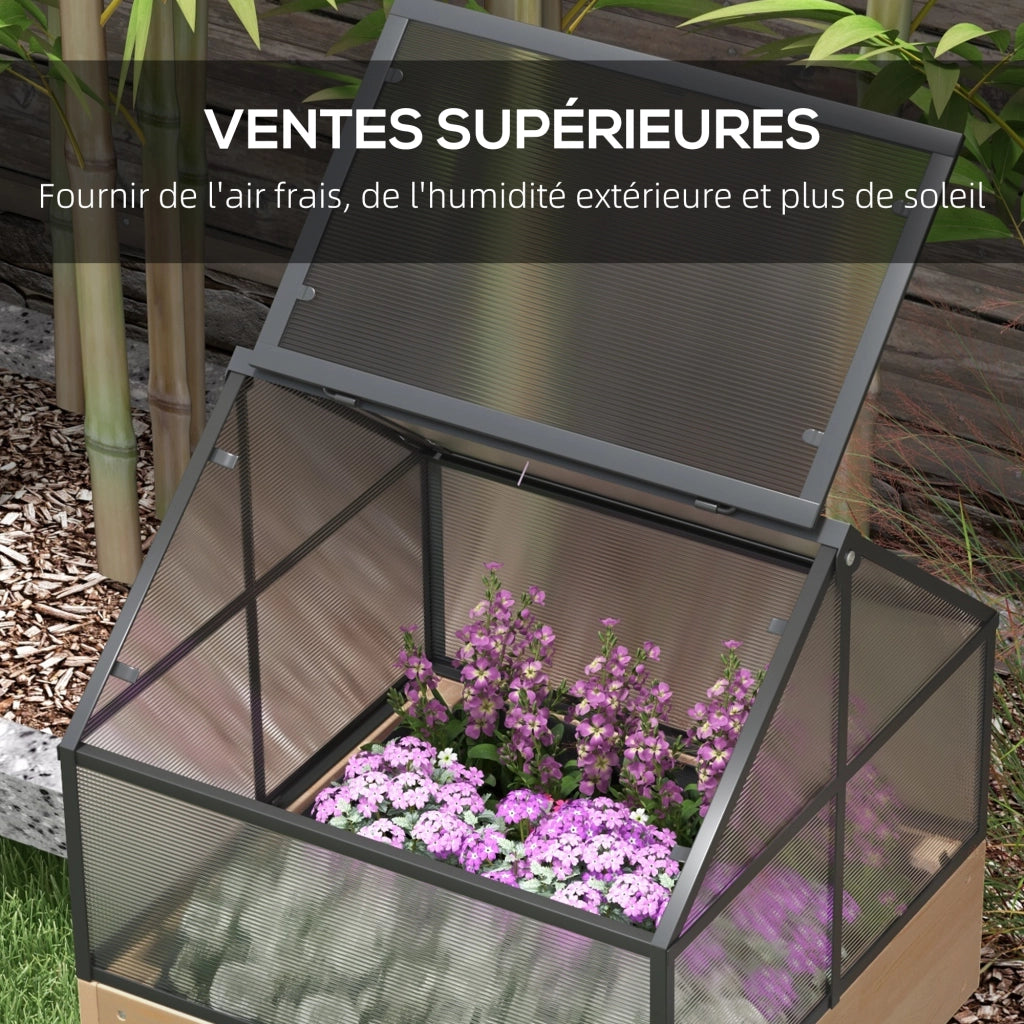 Serra da giardino ¨C zephmum ¨C Polycarbonate, acciaio, legno, 60x57x103 cm