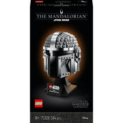 Lego star wars 75328 casco del mandaloriano, elmo da collezione, regalo per adulti da esposizione di guerre stellari