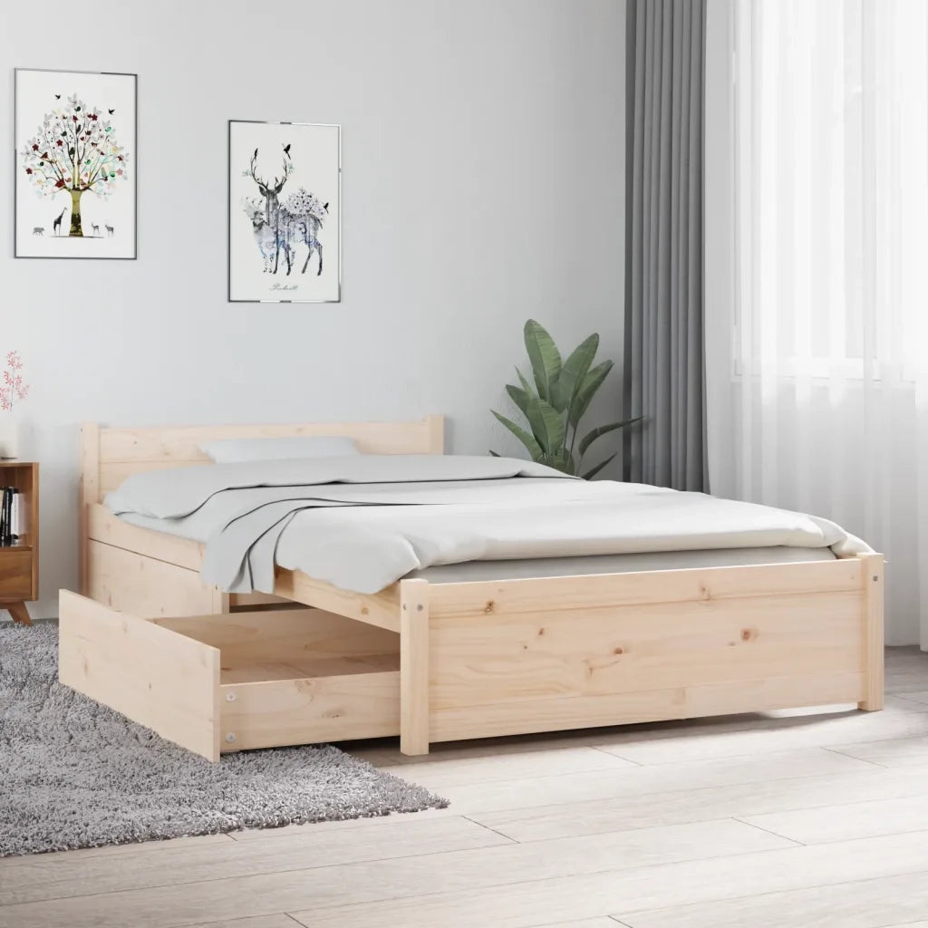 Letto singolo | Letto per adulti | Giroletto con Cassetti 90x190 cm Single