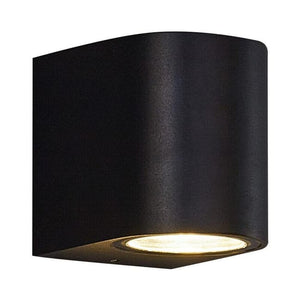 applique per da esterno interno parete a led lampada giardino muro faretto ip65 nero