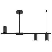 Lampada a sospensione moderna nera 3xGU10 Alfa Uranos