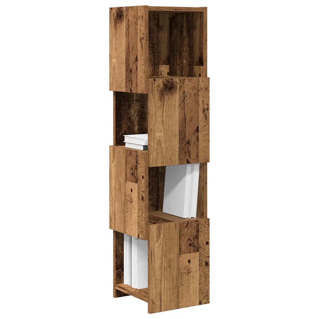 Mobile angolare Legno vecchio 25,5x25x102cm Legno multistrato 889811