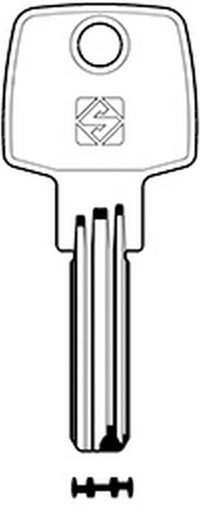chiavi punzonate silca art. cs48 gr.6/2 cod:ferx.334