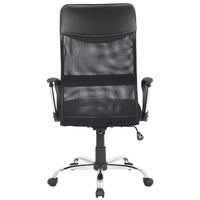Poltrona Sedia Scrivania Ufficio Presidenziale Girevole Direzionale Pelle Nero