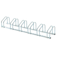 Parcheggio Porta Bici 6 Posti Stand Cavalletto Rastrelliera Bicicletta Acciaio