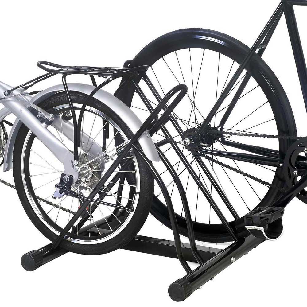 Rastrelliera Porta Bici 2 Posti Multipla Cavalletto Parcheggi Biciclette Acciaio