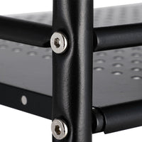 Carrello Estetista 3 Ripiani in Metallo Nero 4 Ruote Arredo Bagno Salvaspazio