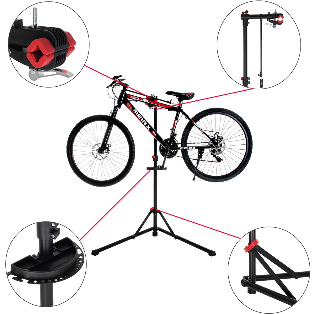 Cavalletto Bici Regolabile Stand Riparazione Manutenzione Biciclette Supporto MB