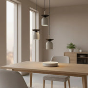 Lampada a sospensione EGO in acciaio verniciato grigio