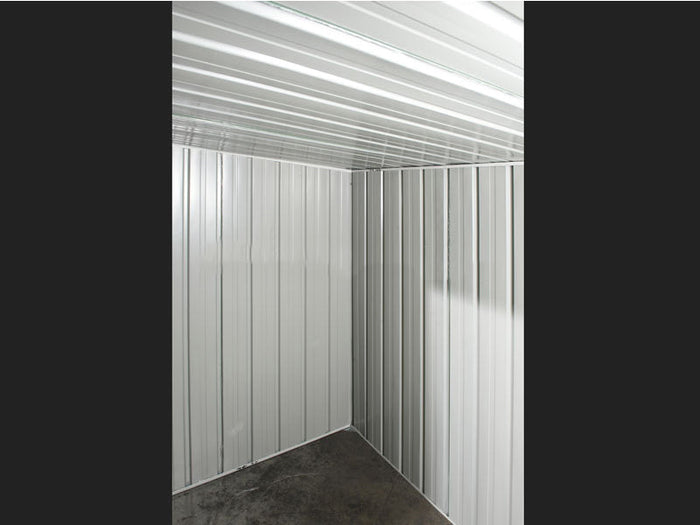 Casetta Box da Giardino in Lamiera di Acciaio Porta Utensili 345x186x192 cm Enaudi Legno