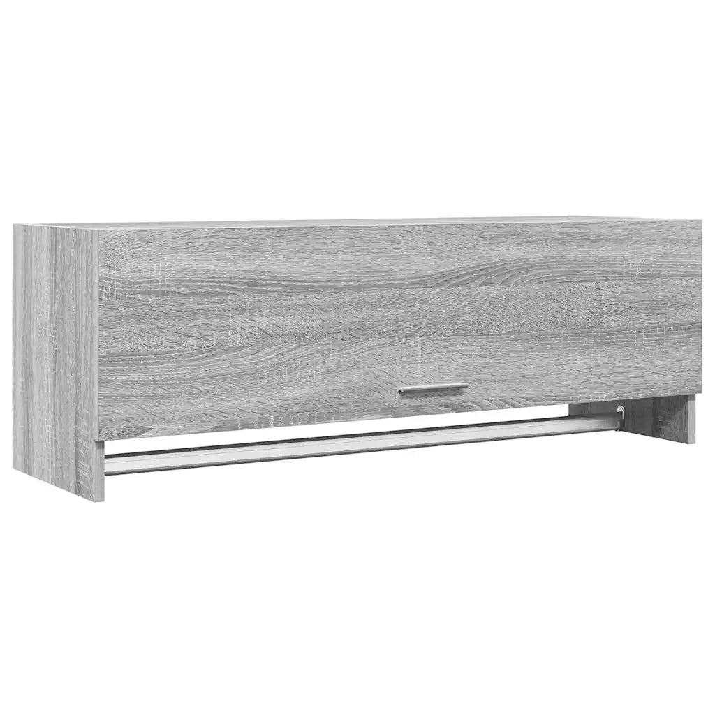 Armadio Grigio Sonoma 100x32,5x35 cm in Legno Ingegnerizzato cod mxl 75683