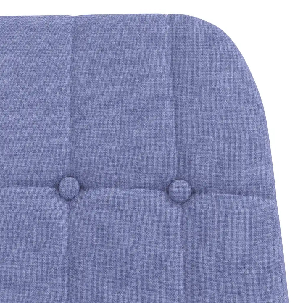 vidaXL Sedia Relax Blu Jeans in Tessuto