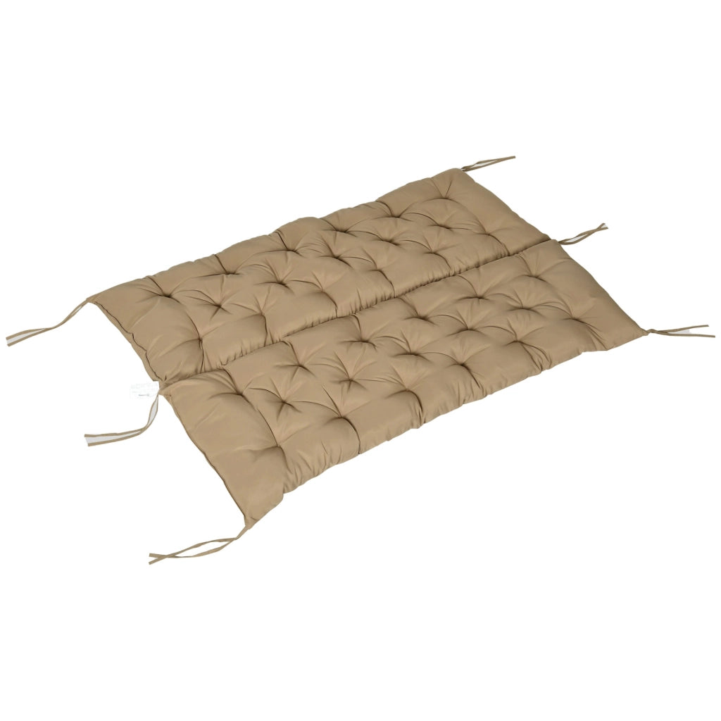 Cuscino per Divano da Giardino 3 Posti ¨C zephmum ¨C Kaki Chiaro 150x98x8 cm