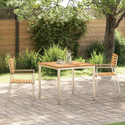 Set da Pranzo per Giardino 3 pcs Marrone Legno di teak solido 3334781