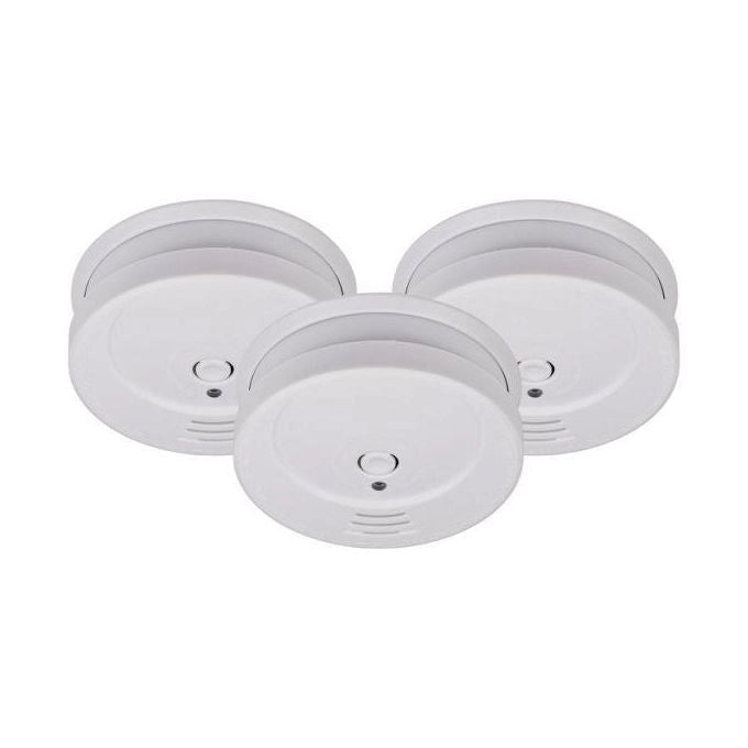 Brennenstuhl 1290080003 RM C 9010 Rilevatore di Fumo Fotoelettrico Wireless 85 dB 9 V EN 14604 set 3 pezzi colore Bianco