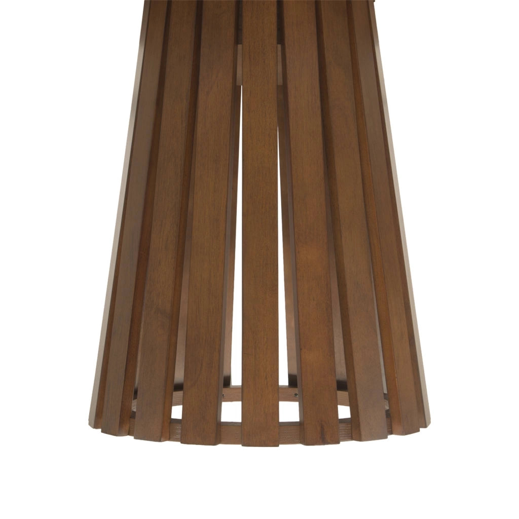 Tavolo da pranzo rotondo in legno di hevea impiallacciato rovere, 4