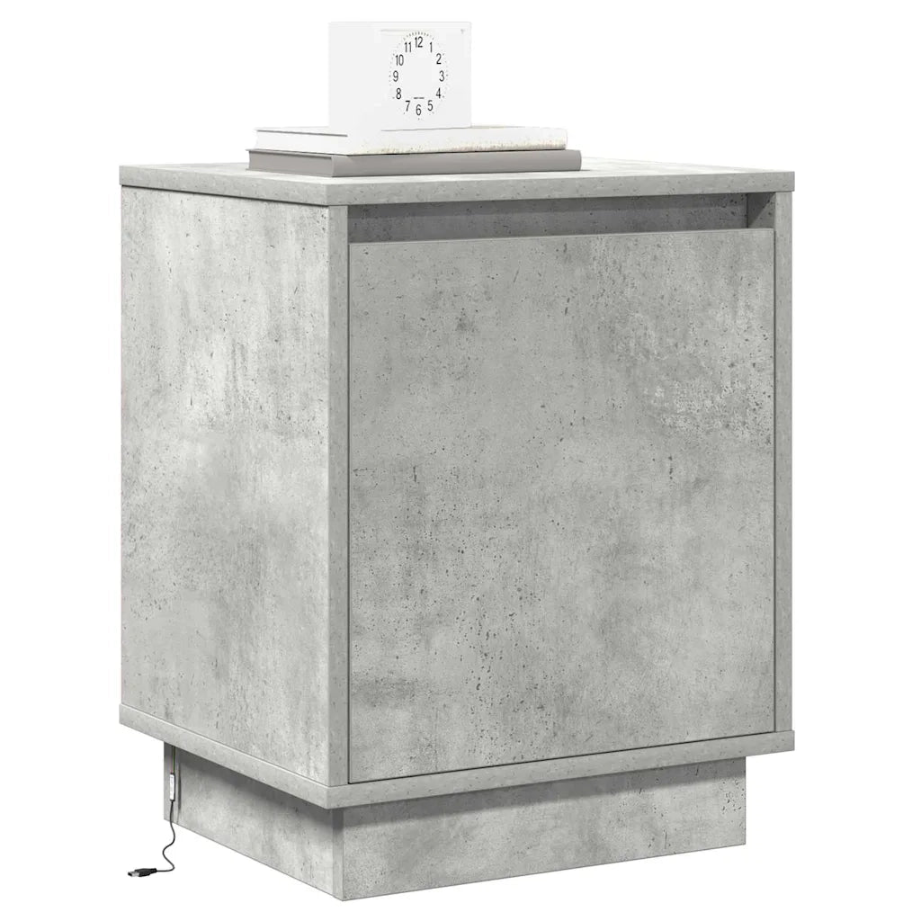 Armadio da Notte 2 pcs Grigio cemento 39 x 34,5 x 50 cm 869601