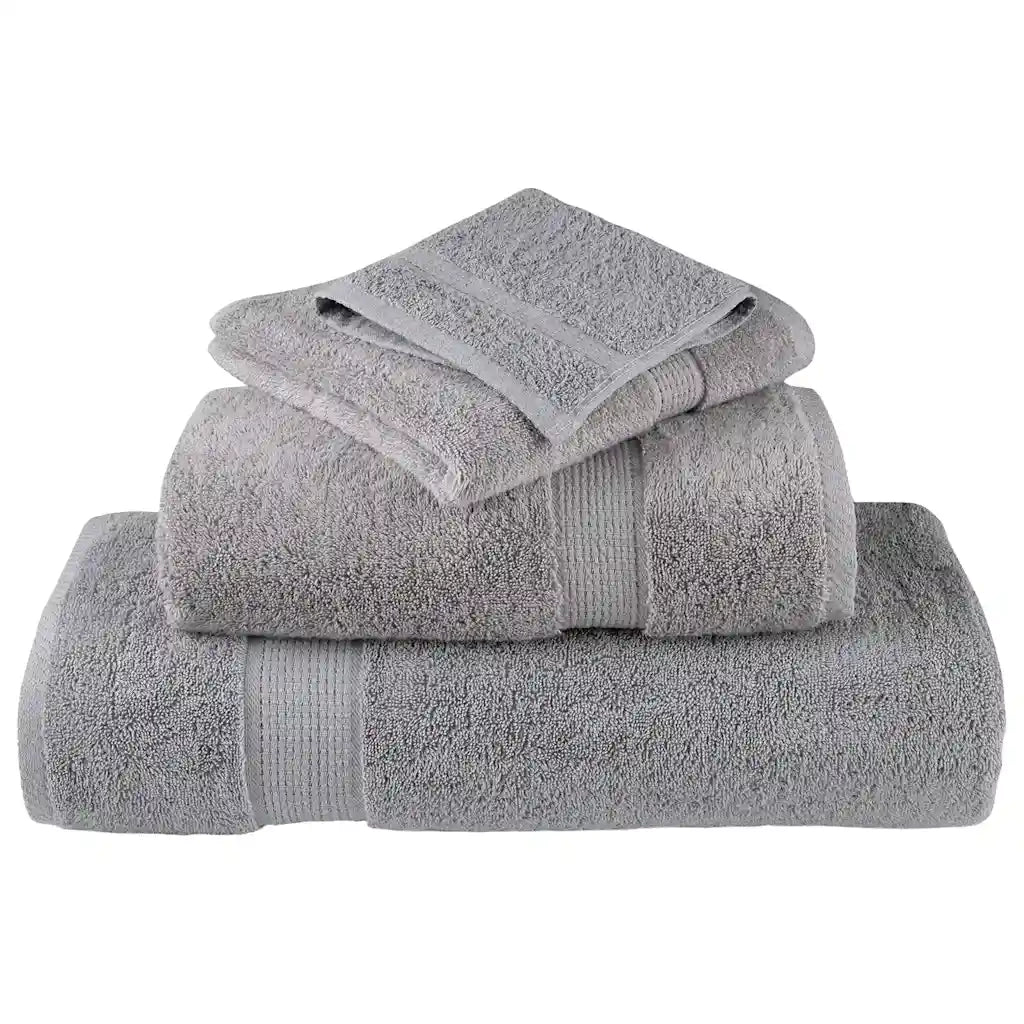 Set ASciugamani SOLUND 12 pz Grigio 600 gsm 137577
