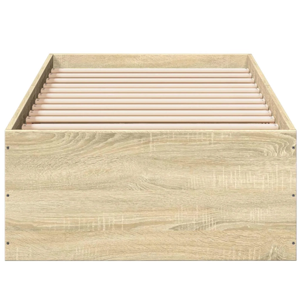 Struttura letto a pavimento Rovere Sonoma 80 x 200 cm 3429542
