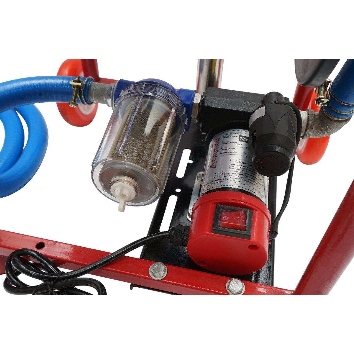 Pompa di trasferimento carburante 12V, 300W con filtro e tubo, portatile, pompa carburante 12V Breckner Germany