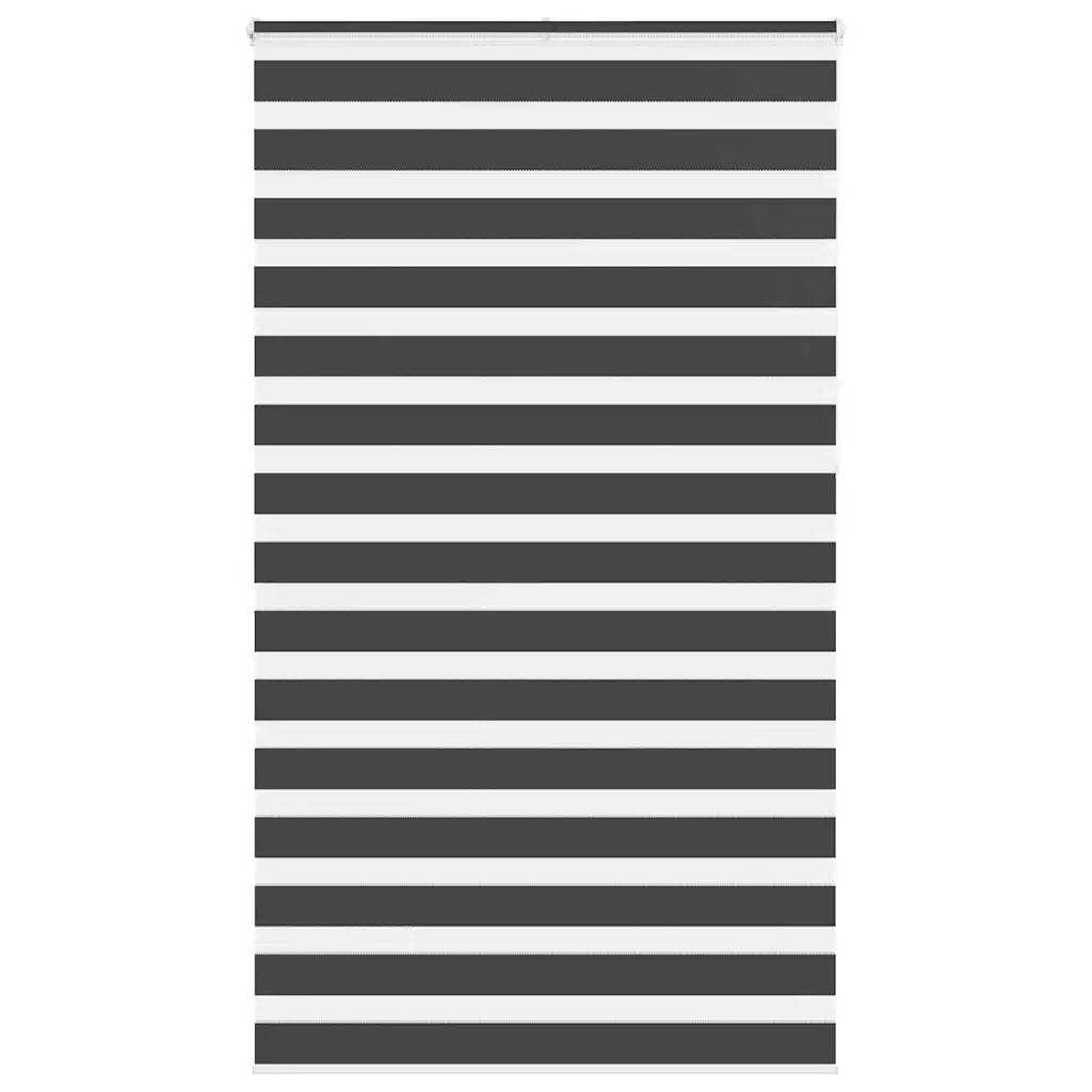 Tenda a Rullo Zebra Nero Larghezza Tessuto 120,9 cm Poliestere