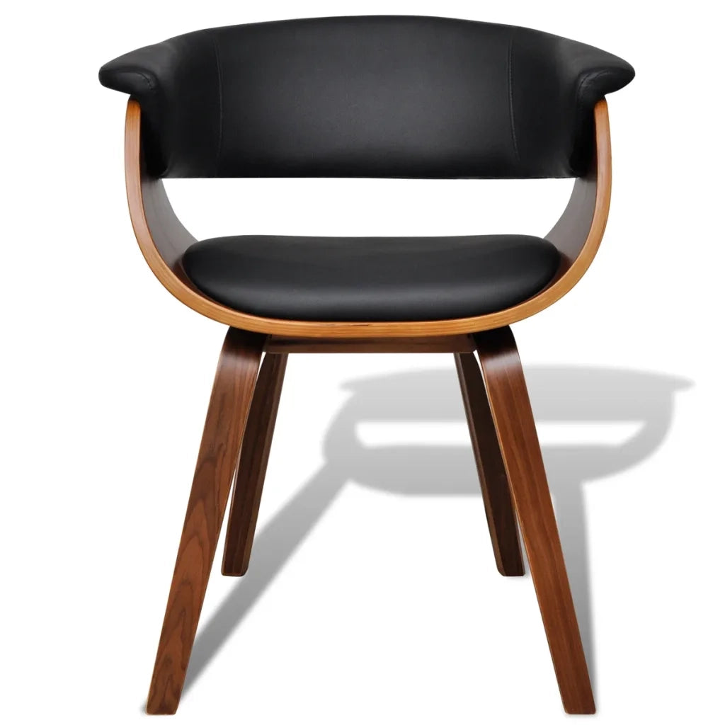 Sedie da Pranzo 2 pz in Legno Piegato e Similpelle  cod mxl 7932