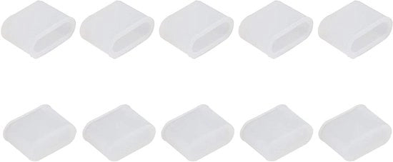 10 Stk Copertura di Protezione per Interfaccia USB 3.1 Type C Mannelica in Silicone Claro
