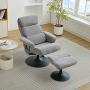 Poltrona massage - Xylo - 5 punti riscaldamento 360° chenille grigio