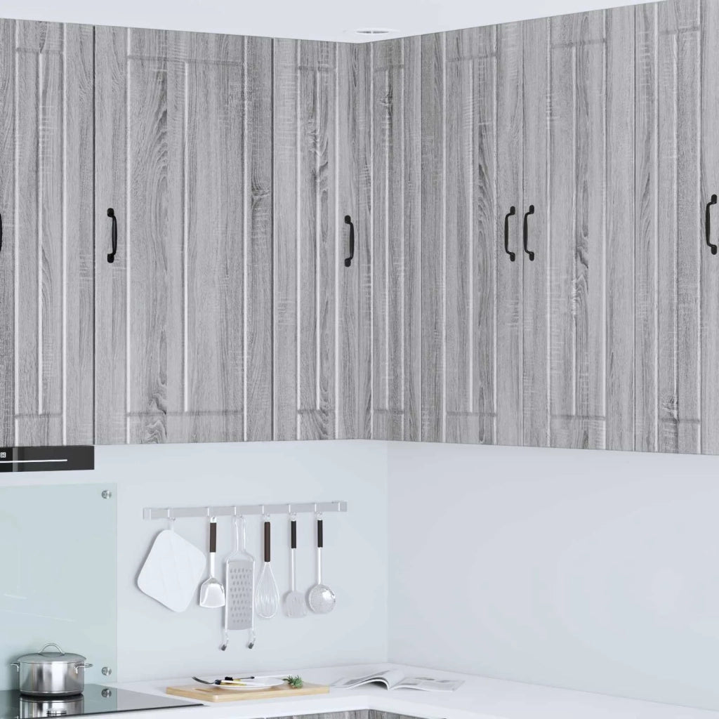 Mobile angolare per parete LUCCA Grigio Sonoma 57 x 57 x 100 cm