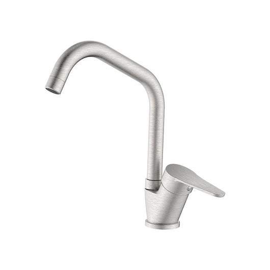 Miscelatore lavello bocca alta finitura acciaio spazzolato con risparmio acqua – Serie Allen