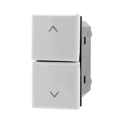 Trade Shop - Pulsante Doppio Saliscendi 1p+1p Bianco Compatibile Con Bticino Axolute -