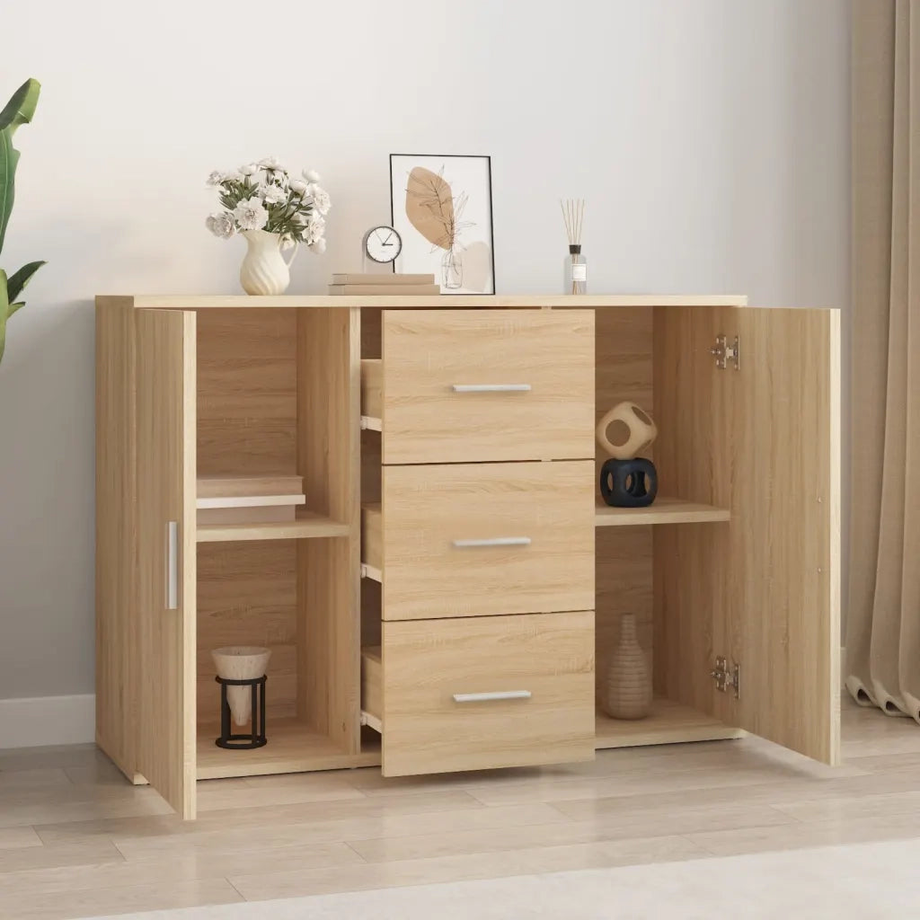 Credenza-Buffet-Armadio da cucina Rovere Sonoma 91x29,5x65 cm in Legno Multistrato
