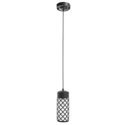 Set di 2 lampade a sospensione in alluminio nero con finitura opaca, illuminazione da esterno, decorazione da giardino, stile moderno
