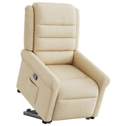 Poltrona Alzapersona Reclinabile Crema in Tessuto 3303322
