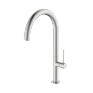 Miscelatore lavello bocca alta in acciaio spazzolato con risparmio acqua – Serie Detroit