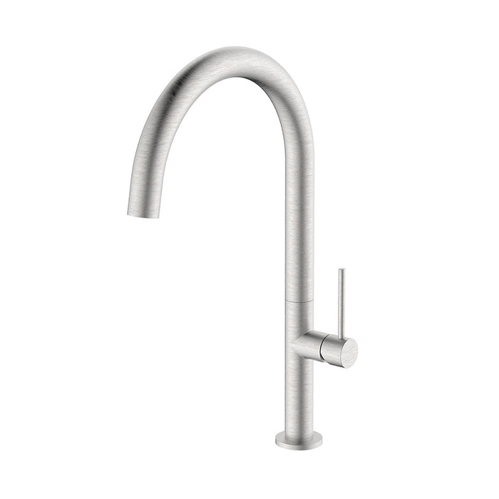 Miscelatore lavello bocca alta in acciaio spazzolato con risparmio acqua – Serie Detroit