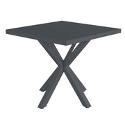 Tavolo da esterno quadrato ERMES in alluminio, 80x80 cm - Tavolo Da Esterno Quadrato Ermes In Alluminio, 80x80 Cm Colore Antracite