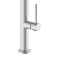 Miscelatore lavello bocca alta in acciaio spazzolato con risparmio acqua – Serie Detroit