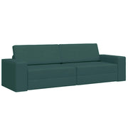 Divano letto | Sof¨¤ letto | Letto singolo Verde Scuro 245 x 78 x 77 cm Tessuto