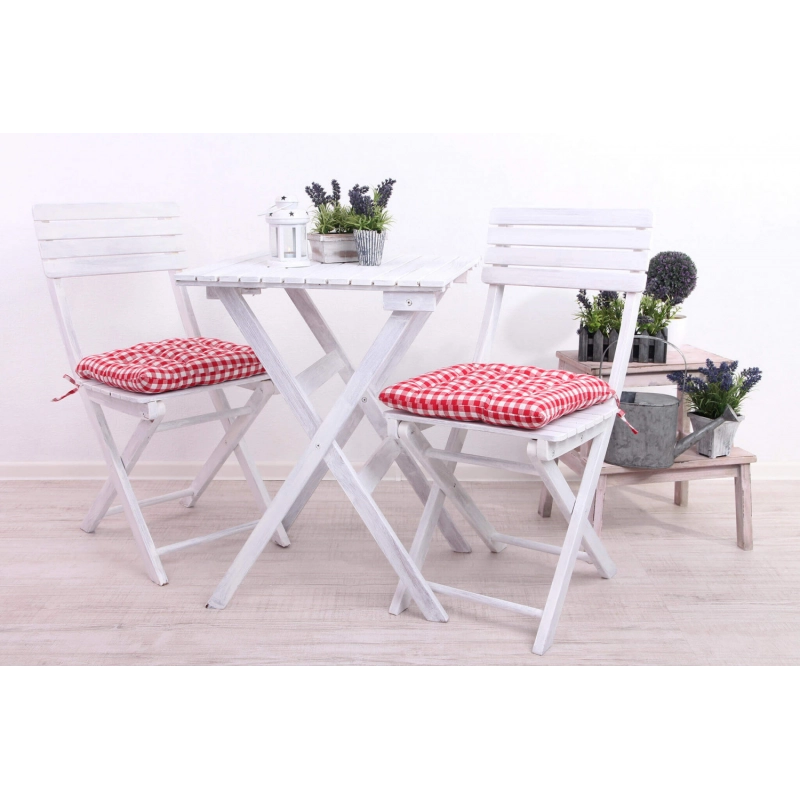 Set di 2 SEDIE DALILA SENZA BRACCIOLI BIANCA