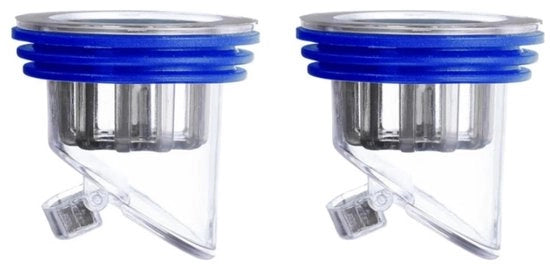 2 Pezzi di Drenaggio Anticorrosivo per Pavimento - Valvola di Smell - Drenaggio per Pavimento - Pavimento della Doccia - Drenaggio - Valvola di Ritorno con Ventilatore Antiritorno - per Doccia, Bagno e Cucina, Idoneo (Blu)